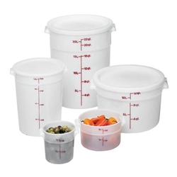 Cambro® Round Food Storage Container, White, 6 qt - RFS6148