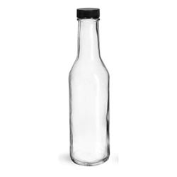 Clear Glass Wo ozy Bottle, 8 oz - 4045-17