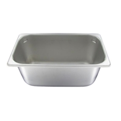 Vollrath® Stainless Steel Insert Pan, 6"D, 1/3 Size - 2220369