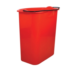 Globe Commercial Products® Dirty Water Replacement Bucket, Red - 5036
