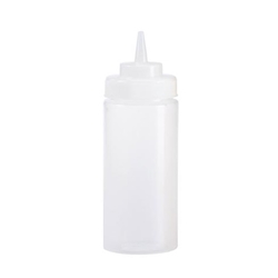 Browne® Wide Mouth Squeeze Bottle, Clear, 32 oz - 57803200