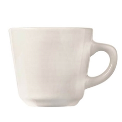 World Tableware® Porcelana™ Tall Coffee/Tea Cup, White, 7 oz (3DZ) - 840-110-004