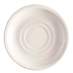 World Tableware® Porcelana™ Double Well Saucer, White, 5.5" (3DZ) - 840-215-005
