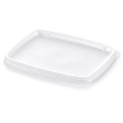 Aladdin Temp-Rite® Disposable Non-Vented Rectangular Lid For 8 oz Soup Bowl, White (3000/Case) - B21A