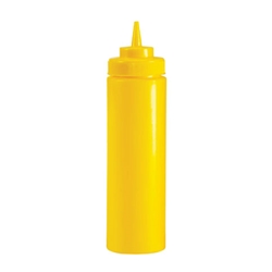 Browne® Wide-Mouth Squeeze Bottle, Yellow, 32 oz (6/PK) - 57803317