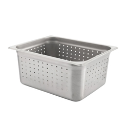 Sagetra® Perforated Steam Table Pan, 1/2 Size, 10 qt - 5781216