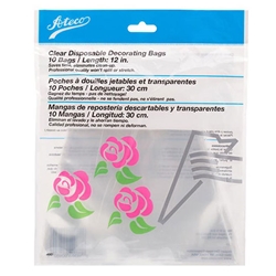 Ateco® Disposable Decorating / Pastry Bag, Clear, 18" (100 Bags) - 469