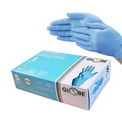 Globe Commercial Products® 4 Mil Powder-free Nitrile Gloves, Blue, Small (100/PK) - 7810