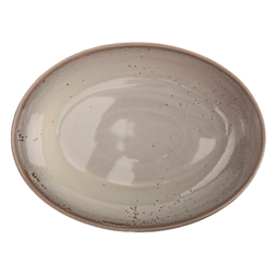Oneida® Terra Verde™ Oval Bowl, Natural, 52 oz, 12-1/2" L - F1493015789