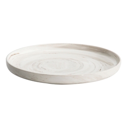 Oneida® Luzerne™ Round Raised Rim Plate, Marble, 11" DIA - L6200000156