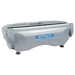 San Jamar® Saf-T-Wrap® Station Dispenser w/ Slide Cutter and Safety Blade, 18" Rolls Only - SW18