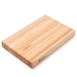 John Boos® Reversible Maple Edge-Grain Cutting Board, 18" W x 12" D x 2-1/4" - RA01