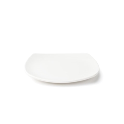 Browne® Foundation™ Porcelain Coupe Plate, Rounded Square, White, 6.75" (3DZ) - 5630195