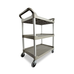 Rubbermaid® 3 Shelf Utility Cart, Silver, 200lb  - FG342488PLAT