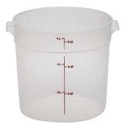 Cambro® Round Container, Translucent, 6 qt - RFS6PP190