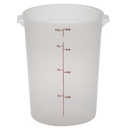 Cambro® Round Container, Translucent, 8 qt - RFS8PP190