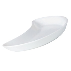 Steelite® Simplicity Crescent Salad Plate, White, 8" - 11010207