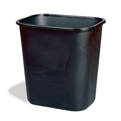 Rubbermaid® Waste Container Black 26.6 LT, Black - FG295600BLA