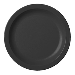 Cambro® Camwear Narrow Rim Plate, Black, 9" - 9CWNR110