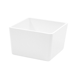 Tablecraft® Square Melamine Bowl, White, 1 qt - M4024WH