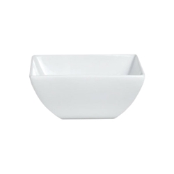 Steelite® Varick Cafe Porcelain Square Bowl, White, 18 oz - 6900E542