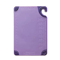 San Jamar® Saf-T-Grip™ Cutting Board, Purple, 6" x 9" - CBG6938PR