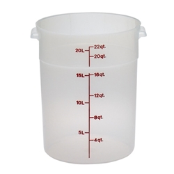 Cambro® Round Container, Translucent, 22 qt - RFS22PP190