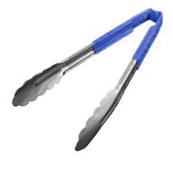 Vollrath® Kool-Touch One-Piece Tongs, Blue, 9.5" - 4780930