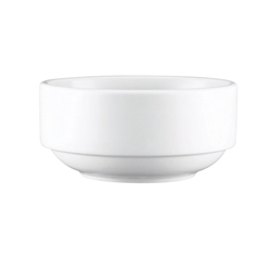 Browne® Palm Ceramic Stacking Bowl, White, 10.5 oz (3DZ) - 563950
