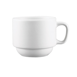 Browne® Palm Ceramic Stacking Cup, White, 7 oz (3DZ) - 563978