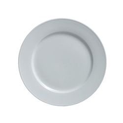 Steelite® Varick Cafe Porcelain Plate, White, 10.6" - 6900E502