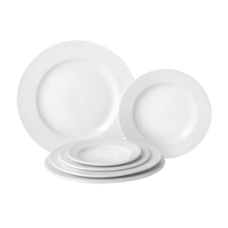 Tableware Solutions® Pure White Wide Rim Plate, 8" - PW E10020