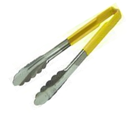 Vollrath® Kool-Touch One-Piece Tongs, Yellow, 12" - 4781250