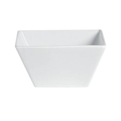 Steelite® Varick Cafe Porcelain Square Bowl, White, 12 oz - 6900E560