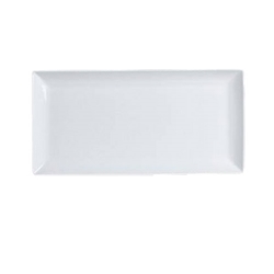 Steelite® Varick Cafe Porcelain Rectangular Plate, White, 15" x 7" - 6900E559